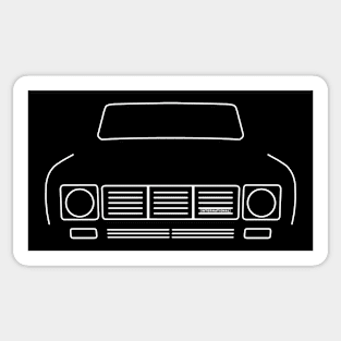 IH Scout II Terra classic 1970s SUV white outline graphic Sticker